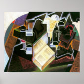Book, Pipe and Glasses, Juan Gris,  Cubisme Poster (Voorkant)