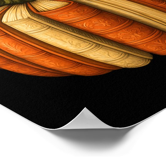 Book Pumpkin Fall Halloween Teacher Librarians Boo Poster (Hoek)