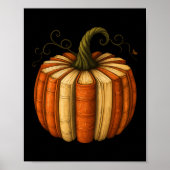 Book Pumpkin Fall Halloween Teacher Librarians Boo Poster (Voorkant)
