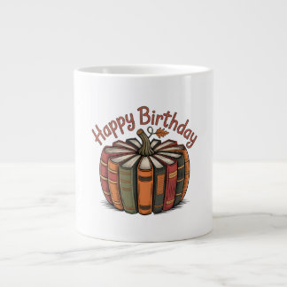 Book Pumpkin Happy Birthday Grote Koffiekop
