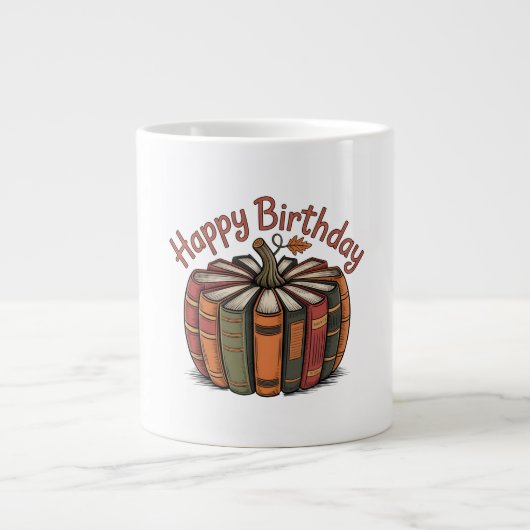 Book Pumpkin Happy Birthday Grote Koffiekop (Voorkant)