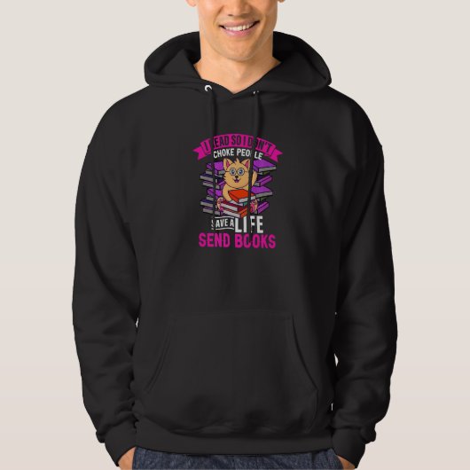 Book Quote Bookworm Prun Book Reading Text 2 Hoodie (Voorkant)