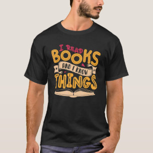 Book Quote librarian Pun Book Reading Text Design T-shirt