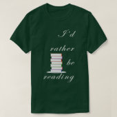 Book Read Study Literature Reader Author Gift Idee T-shirt (Design voorkant)