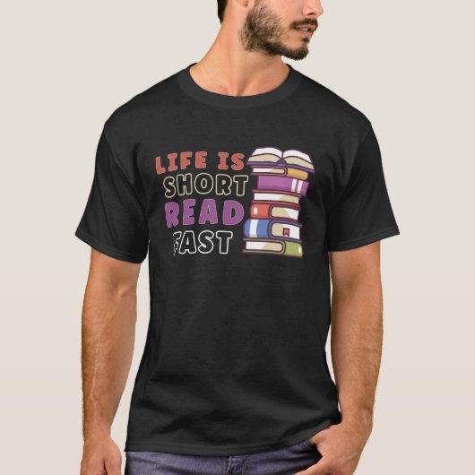 Book Reader Reading Literature Bookworm T-shirt (Voorkant)