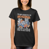 Book reading   bookworm cute book nerd book reader t-shirt (Voorkant)