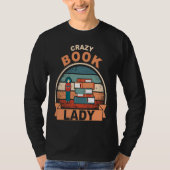 book reading bookworm library books librarian t-shirt (Voorkant)