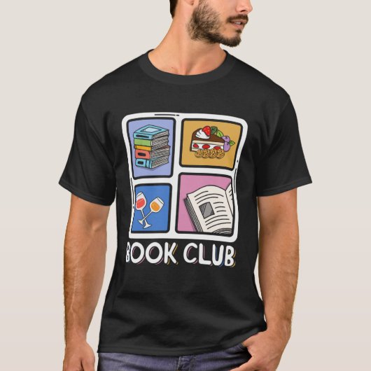 Book Reading Club Bookworm Book Discussion Club    T-shirt (Voorkant)