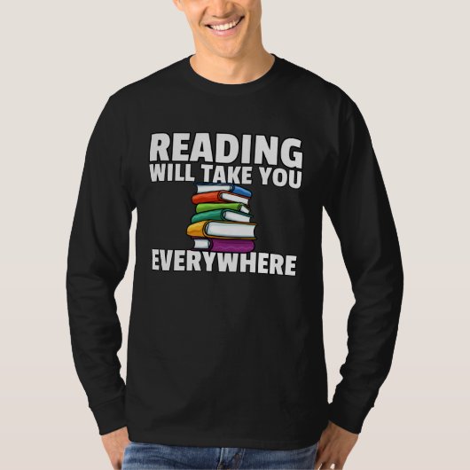 Book Reading Librarian Bookworm Teacher T-shirt (Voorkant)