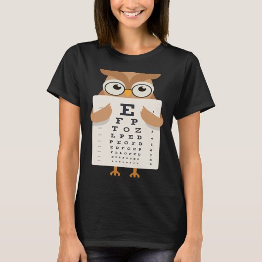 Book Reading Owl Bird Wisdom Smart T-shirt (Voorkant)