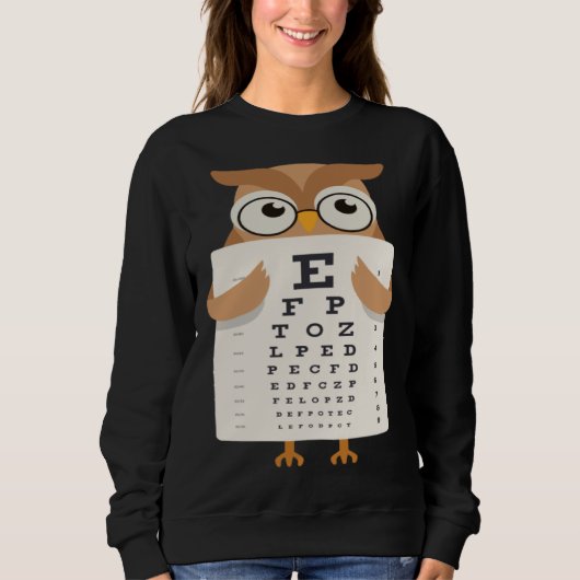 Book Reading Owl Bird Wisdom Smart Trui (Voorkant)