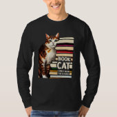 Book Reading Studying Cat Reader Kitten T-shirt (Voorkant)