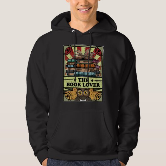 Book Reading Tarot Cards Fortune Bookworm Book Hoodie (Voorkant)