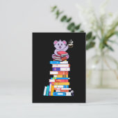 Book Reading Tea Coffee Kawaii Bookworm Koala Briefkaart (Staand voorkant)