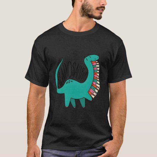 Book Readosaurus Dinosaur Books Library Reading T-shirt (Voorkant)