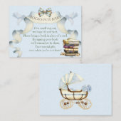 Book Request Antiek Carriage Blue Gold Informatiekaartje (Voorkant / Achterkant)