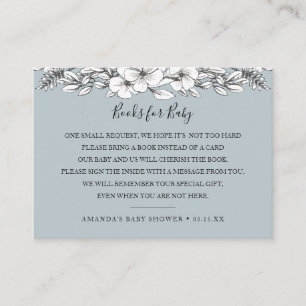 Book Request Baby shower Invitation Insert Card Informatiekaartje