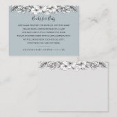 Book Request Baby shower Invitation Insert Card Informatiekaartje (Voorkant / Achterkant)