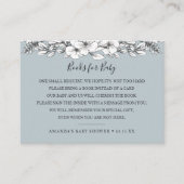 Book Request Baby shower Invitation Insert Card Informatiekaartje (Voorkant)
