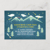 Book Request Mountain-Baby shower Informatiekaartje (Voorkant)