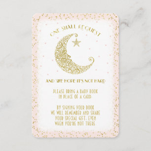Book Request Twinkle Little Star Baby shower Card Kaart