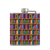 Book Ship Ocean Scene met Emily Dickinson Quote Heupfles (Achterkant)