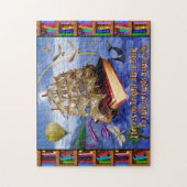 Book Ship Ocean Scene met Emily Dickinson Quote Legpuzzel (Verticaal)