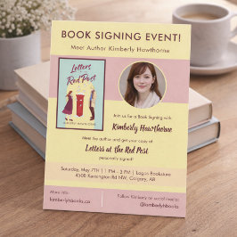 Book Signing Event Author Appearance Pastel  Briefkaart