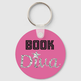 Book Silver Diva Sleutelhanger (roze)