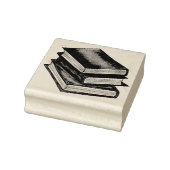Book Stack Library Leading Literacy Education Rubberstempel (Stempel)