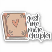 Book Sticker, Just one more chapter Sticker (Voorkant)
