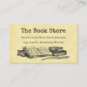 Book Store Custom Customer Discount Kaart Visitekaartje (Voorkant)