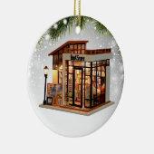 Book Store Librarian Bookworm Writer Reader Keramisch Ornament (Rechts)