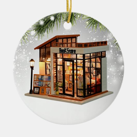 Book Store Librarian Bookworm Writer Reader Keramisch Ornament (Voorkant)