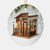 Book Store Librarian Bookworm Writer Reader Keramisch Ornament (Links)