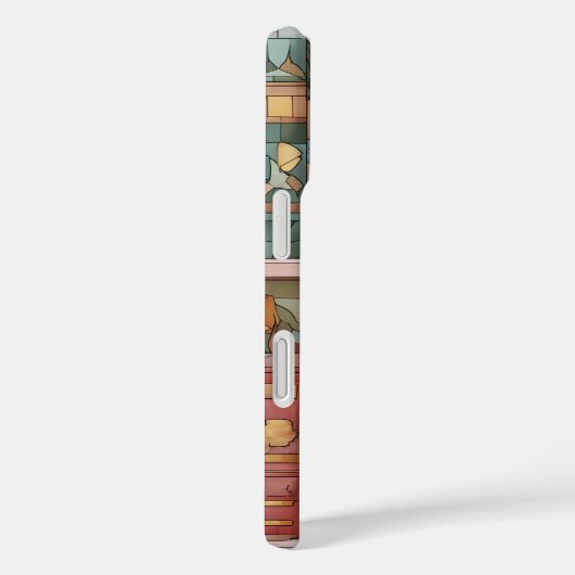 Book Theme Stained Glass Phone Case (Achterkant / Rechts)