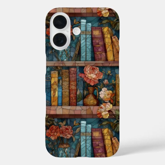 Book Theme Stained Glass Phone Case (Achterkant)