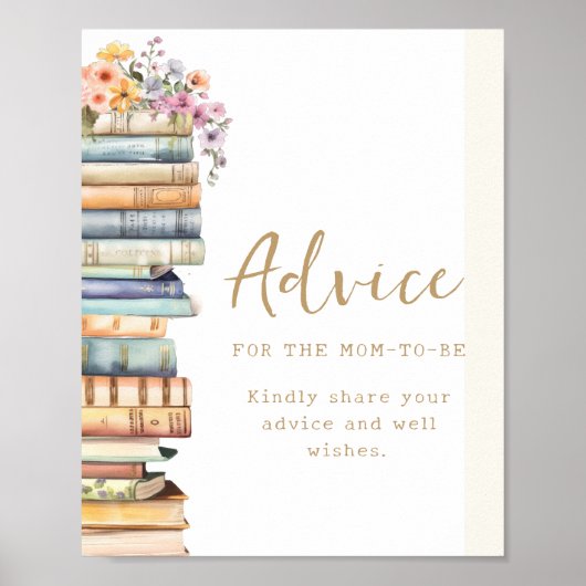 Book Themed Advice Poster (Voorkant)