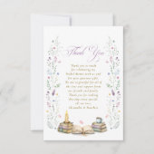 Book themed Bridal Shower Bedankkaart (Voorkant)