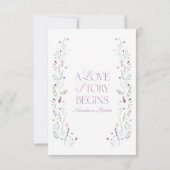 Book themed Bridal Shower Bedankkaart (Achterkant)