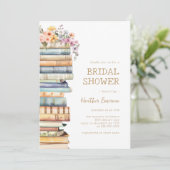 Book Themed Bridal Shower Kaart (Staand voorkant)