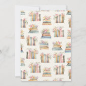 Book Themed Bridal Shower Kaart (Achterkant)