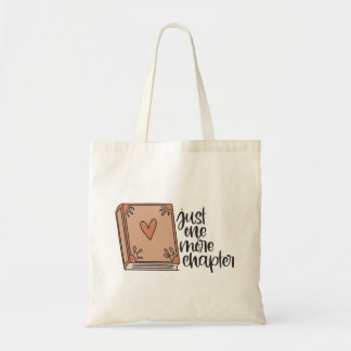 Book Tote Bag, Geschenkidee, Just one more chapter Tote Bag