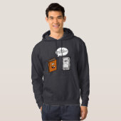 Book vs eBook Hoodie (Voorkant volledig)