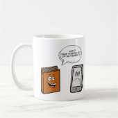 Book vs eBook Koffiemok (Links)