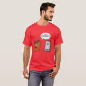 Book vs eBook T-shirt (Voorkant volledig)