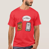 Book vs eBook T-shirt (Voorkant)
