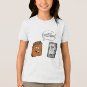 Book vs eBook Tri-Blend Shirt (Voorkant)