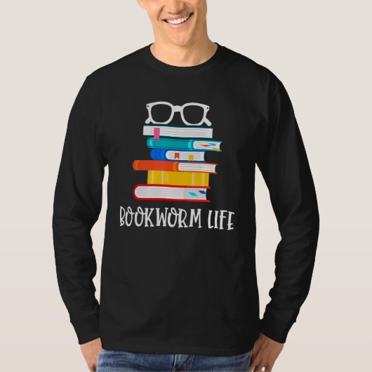 Book warm life  reader s gear for readers t-shirt (Voorkant)