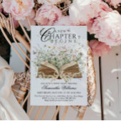 Book Wildflower A New Chapter Begin bridal Shower Kaart